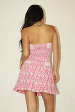 Load image into Gallery viewer, Red Lace Gingham Tube Top