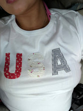 Load image into Gallery viewer, USA Quilted Tee