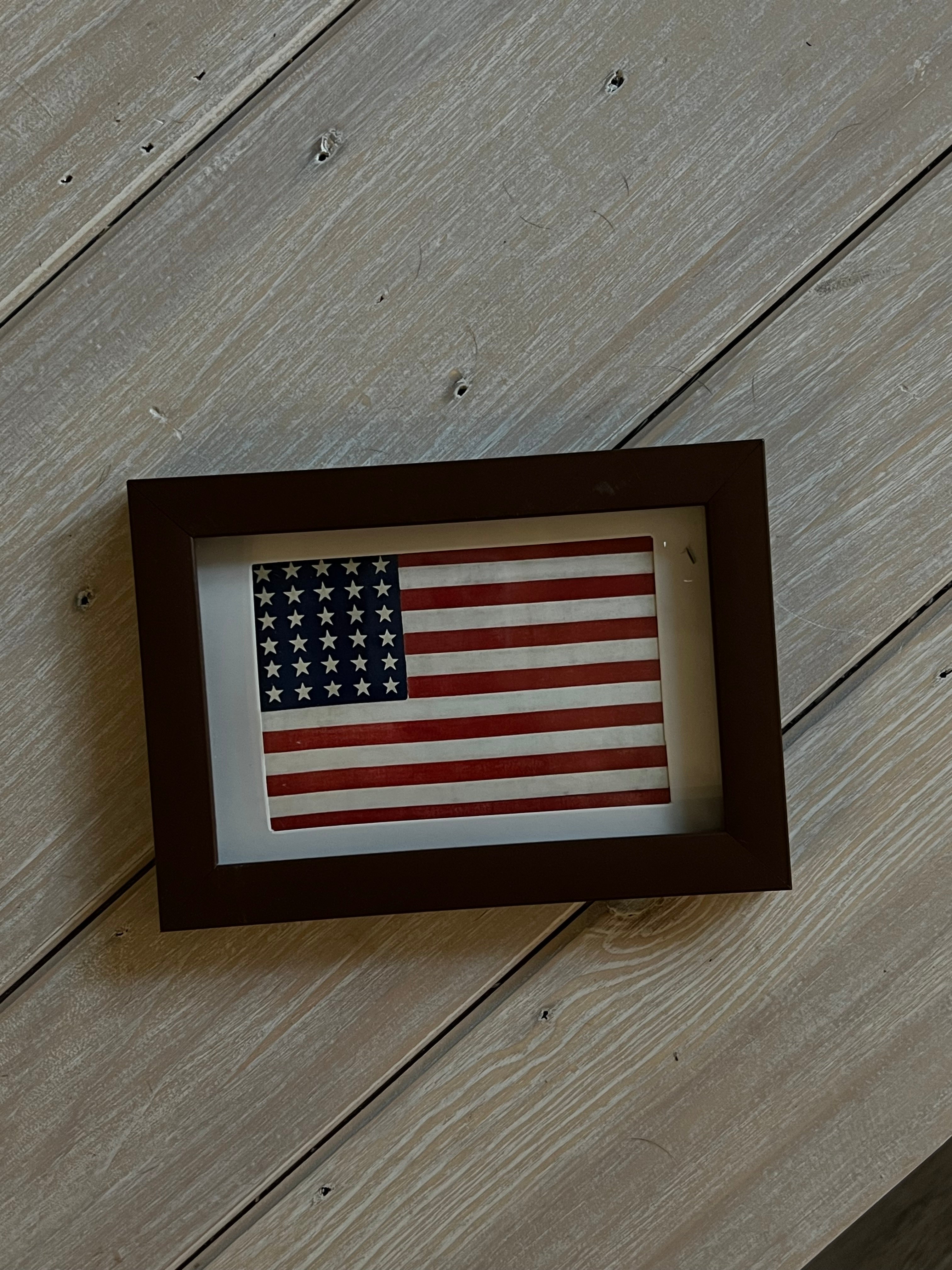 Vintage American Flag Print