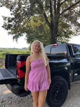 Load image into Gallery viewer, Gingham Strapless Bubble Romper