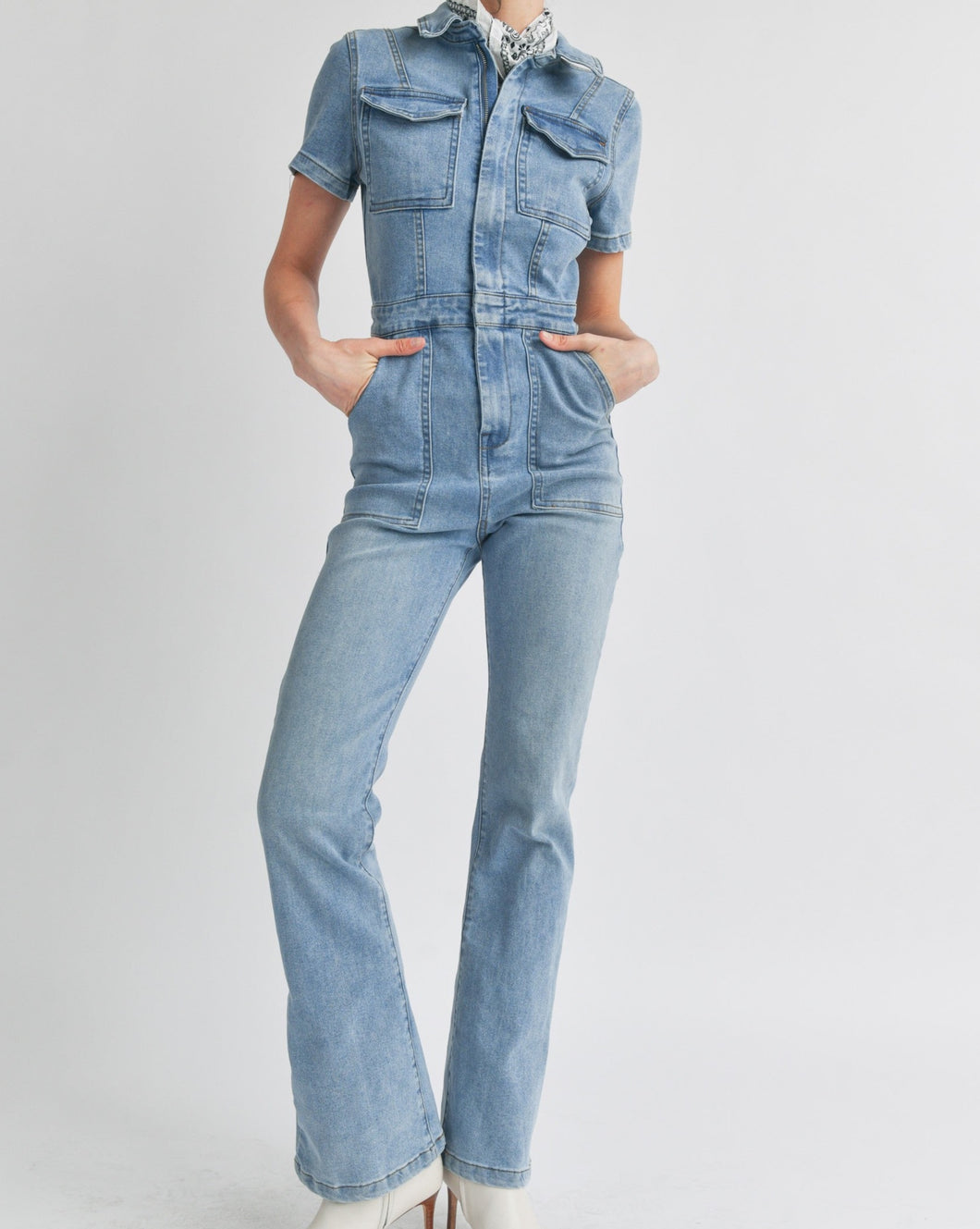 Mary Ann Denim Jumpsuit