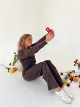 Load image into Gallery viewer, Brown Knit Pants Set