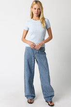 Load image into Gallery viewer, Pointelle Short Sleeve Top