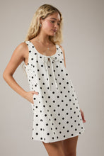 Load image into Gallery viewer, Polka Dot Open Waist Mini Dress