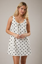 Load image into Gallery viewer, Polka Dot Open Waist Mini Dress