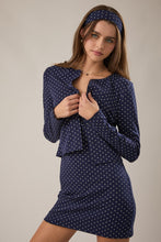 Load image into Gallery viewer, Navy Polka Dot 3 Pc. Set
