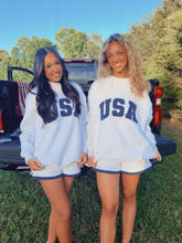Load image into Gallery viewer, USA Mockneck Matching Short Set