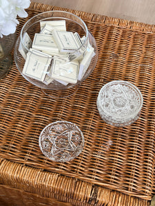 Antique Crystal Coaster Set of 5