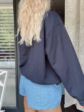 Load image into Gallery viewer, Navy Polo Style Sweatshirt