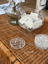 Load image into Gallery viewer, Antique Crystal Coaster Set of 5