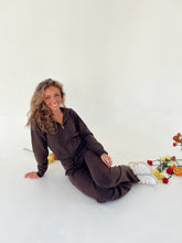 Load image into Gallery viewer, Brown Knit Pants Set