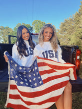 Load image into Gallery viewer, USA Mockneck Matching Short Set