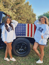 Load image into Gallery viewer, USA Mockneck Matching Short Set