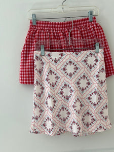Rosette Mini Skirt