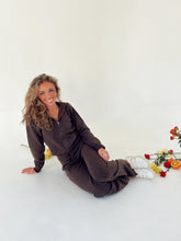 Load image into Gallery viewer, Brown Knit Pants Set