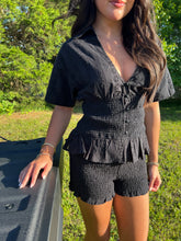 Load image into Gallery viewer, Short Sleeve Smocked Detail Romper