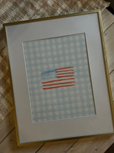 Load image into Gallery viewer, Watercolor American Flag Print