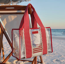 Load image into Gallery viewer, Case Mate Jelly Tote - Red Gingham