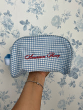 Load image into Gallery viewer, American Honey Gingham Cosmetic Bag