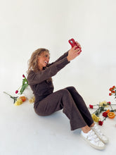 Load image into Gallery viewer, Brown Knit Pants Set