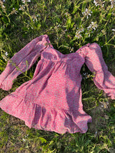Load image into Gallery viewer, Pink Long Sleeve Floral Dress