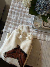 Load image into Gallery viewer, Cream Horse Sweater
