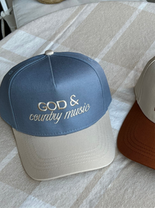 God & Country Music Trucker Hat