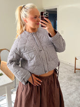 Load image into Gallery viewer, Brown Gingham Jacket
