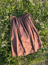 Load image into Gallery viewer, Brown Adjustable Waist Midi Skirt