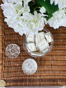 Antique Crystal Coaster Set of 5