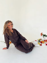 Load image into Gallery viewer, Brown Knit Pants Set