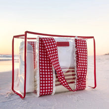 Load image into Gallery viewer, Case Mate Jelly Tote - Red Gingham