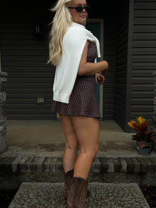Chocolate Polka Dot Athletic Dress