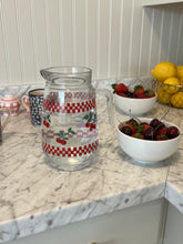 Load image into Gallery viewer, Antique Cherry Checker Pitcher