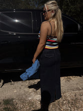 Load image into Gallery viewer, High Rise Denim Maxi Skirt