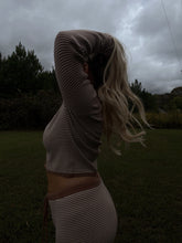Load image into Gallery viewer, Mocha Stripe Butter Pants
