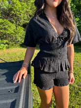 Load image into Gallery viewer, Short Sleeve Smocked Detail Romper