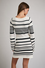 Load image into Gallery viewer, Stripe Sweater Mini Dress