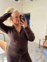 Load image into Gallery viewer, Brown Knit Pants Set