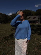Load image into Gallery viewer, Ocean Blue Oversized Sweater