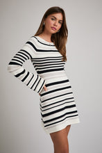 Load image into Gallery viewer, Stripe Sweater Mini Dress