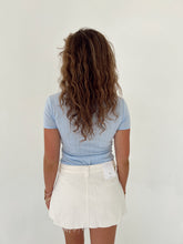 Load image into Gallery viewer, Pleated Denim Mini Skirt