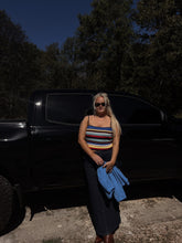 Load image into Gallery viewer, High Rise Denim Maxi Skirt