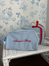 Load image into Gallery viewer, American Honey Gingham Cosmetic Bag