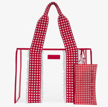 Load image into Gallery viewer, Case Mate Jelly Tote - Red Gingham