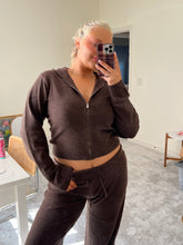 Load image into Gallery viewer, Brown Knit Pants Set