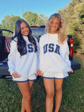 Load image into Gallery viewer, USA Mockneck Matching Short Set