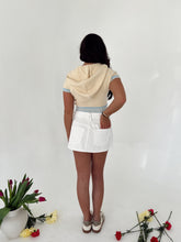 Load image into Gallery viewer, White Denim Mini Skirt