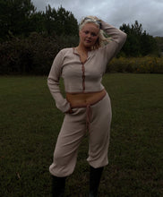Load image into Gallery viewer, Mocha Stripe Butter Pants