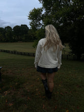 Load image into Gallery viewer, Cream Denim Barn Jacket